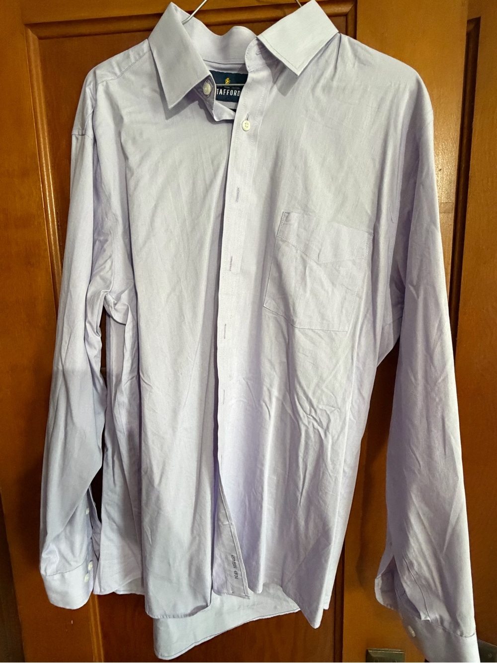 Stafford Light Lavender Long-Sleeve Dress Shirt